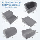 INFANS Climbing Toys for Toddlers, Foam Climbing Blocks and Ball Pit for Baby, 5pc Kids Climb and Crawl Block Activity Play Set
