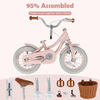 OLAKIDS Kids Bike, 12 14 16 18 Inch Toddlers Bike with Removable Training Wheels, Children's Bicycle for Girls Boys Age 3-8