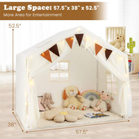 INFANS Kids Play Tent, Large Size Playhouse with Star Light Windows, Indoor Outdoor Princess Tents Castle for Toddlers