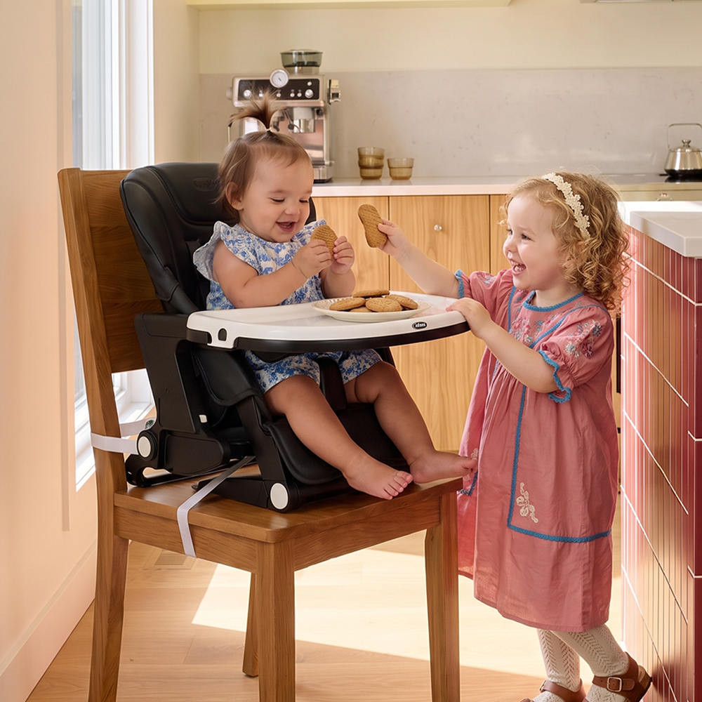 INFANS 4 in 1 High Chair–Booster Seat, Convertible Highchair, Installation-Free,Simple Fold for Baby, Infant& Toddler